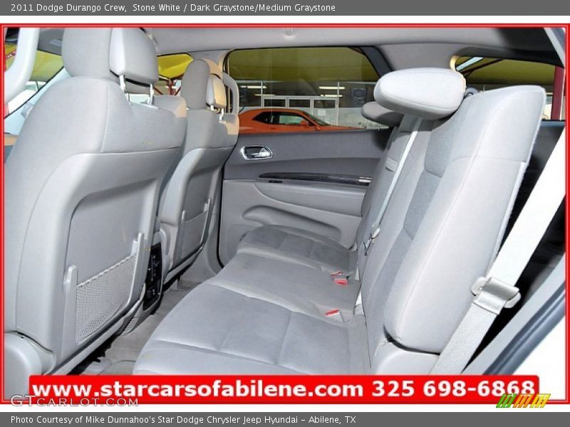 Stone White / Dark Graystone/Medium Graystone 2011 Dodge Durango Crew