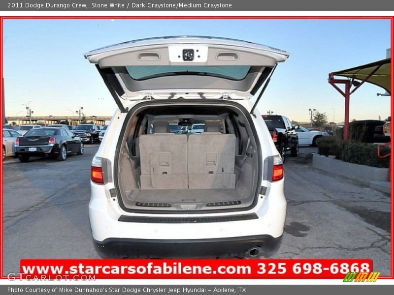 Stone White / Dark Graystone/Medium Graystone 2011 Dodge Durango Crew