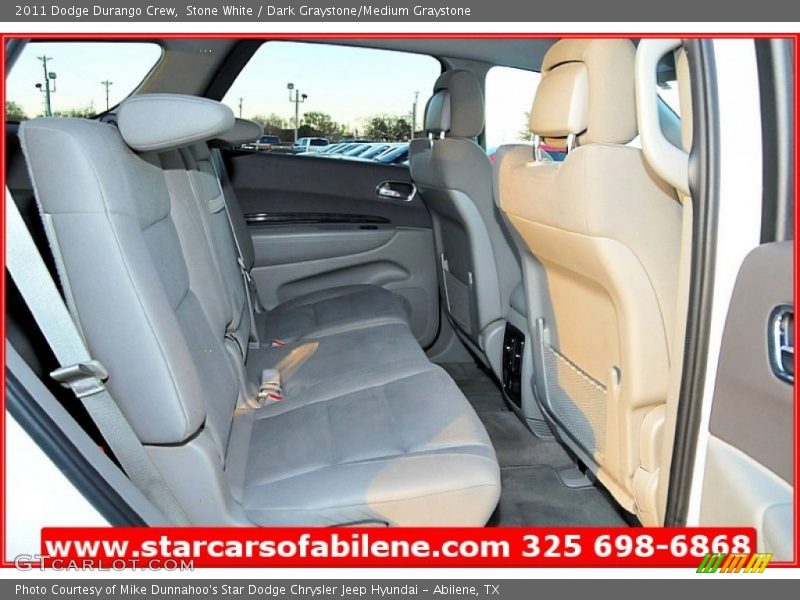 Stone White / Dark Graystone/Medium Graystone 2011 Dodge Durango Crew