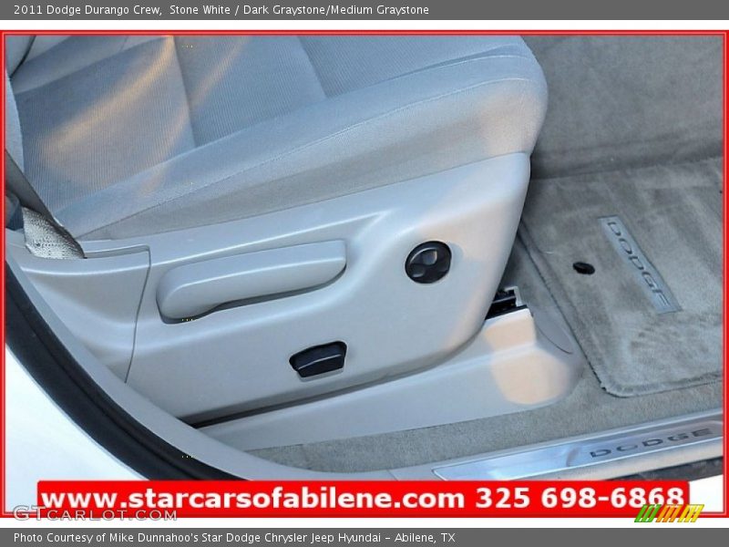 Stone White / Dark Graystone/Medium Graystone 2011 Dodge Durango Crew