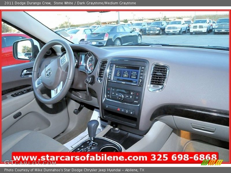 Stone White / Dark Graystone/Medium Graystone 2011 Dodge Durango Crew