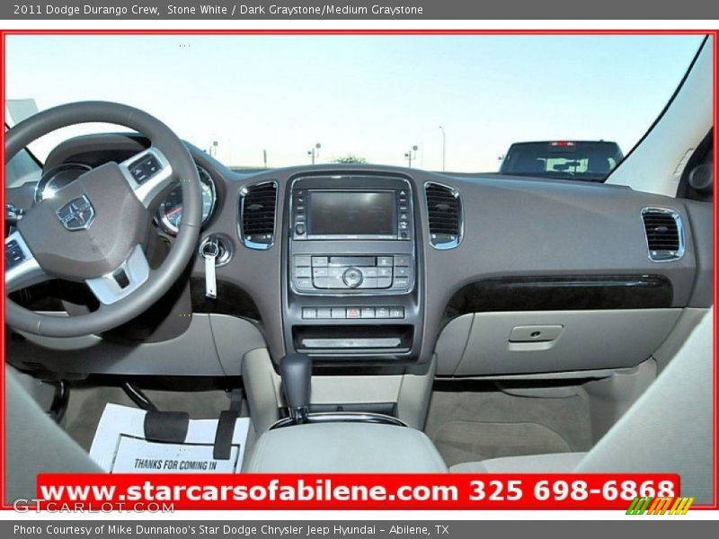 Stone White / Dark Graystone/Medium Graystone 2011 Dodge Durango Crew