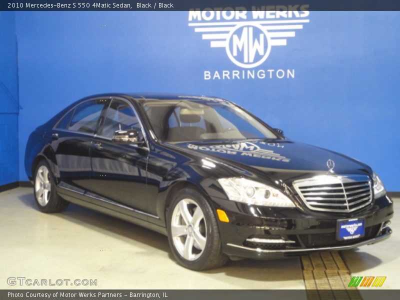 Black / Black 2010 Mercedes-Benz S 550 4Matic Sedan