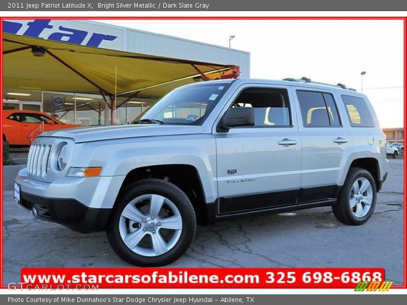 Bright Silver Metallic / Dark Slate Gray 2011 Jeep Patriot Latitude X