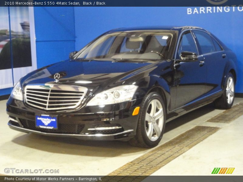 Black / Black 2010 Mercedes-Benz S 550 4Matic Sedan