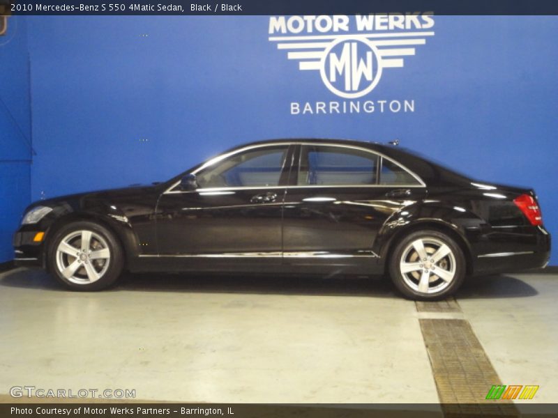 Black / Black 2010 Mercedes-Benz S 550 4Matic Sedan