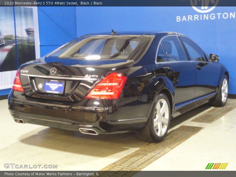 Black / Black 2010 Mercedes-Benz S 550 4Matic Sedan