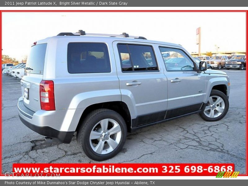 Bright Silver Metallic / Dark Slate Gray 2011 Jeep Patriot Latitude X