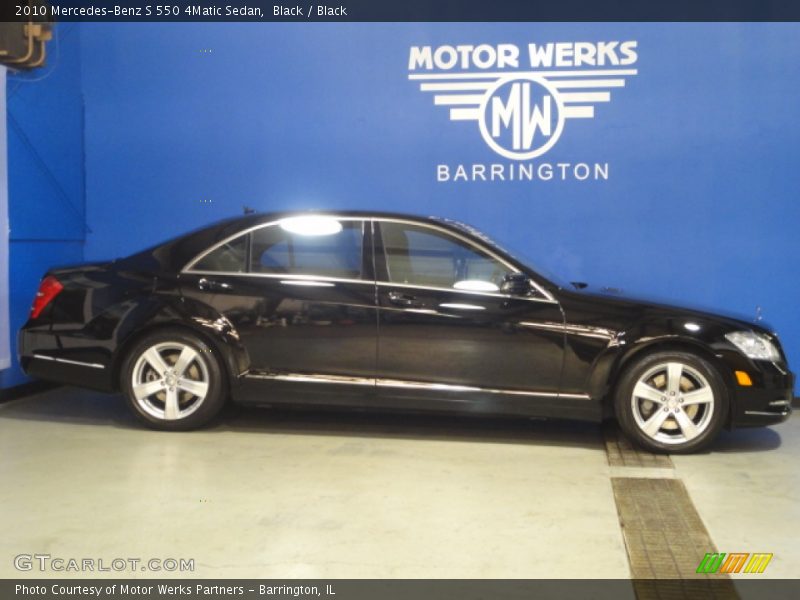 Black / Black 2010 Mercedes-Benz S 550 4Matic Sedan