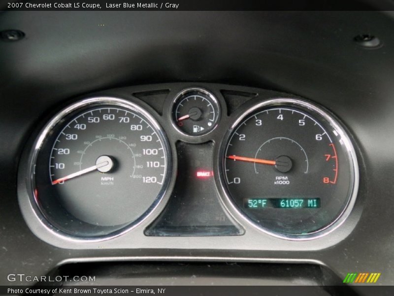 Laser Blue Metallic / Gray 2007 Chevrolet Cobalt LS Coupe