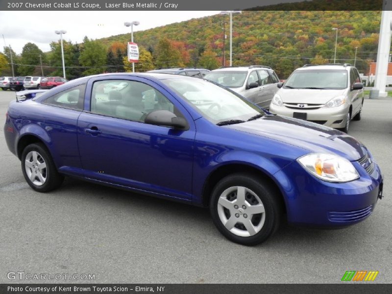 Laser Blue Metallic / Gray 2007 Chevrolet Cobalt LS Coupe