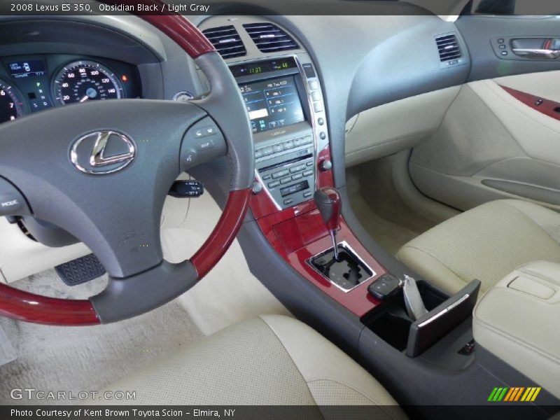 Obsidian Black / Light Gray 2008 Lexus ES 350