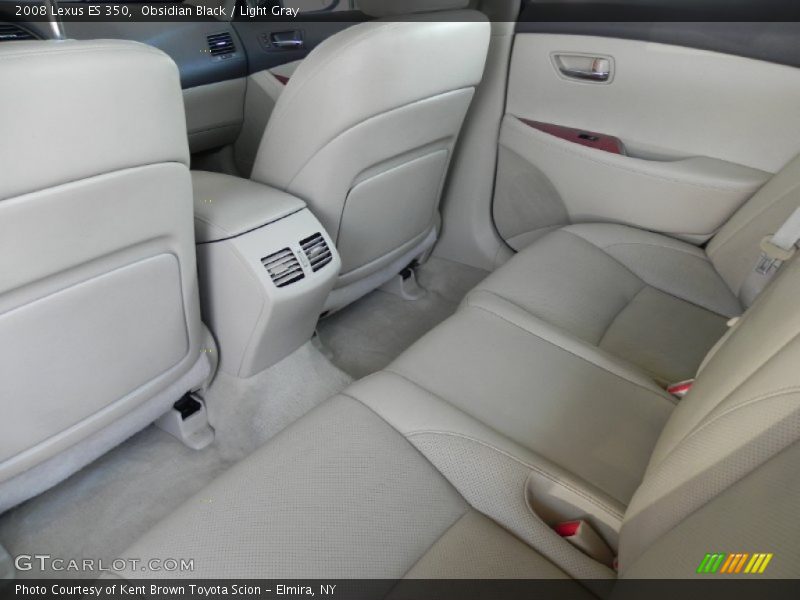 Obsidian Black / Light Gray 2008 Lexus ES 350