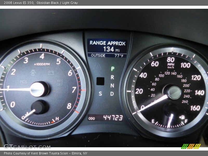 Obsidian Black / Light Gray 2008 Lexus ES 350