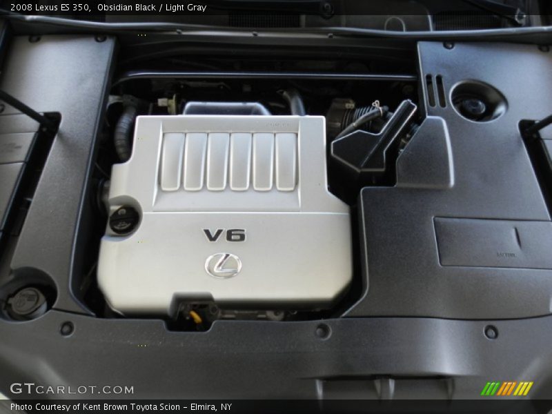 Obsidian Black / Light Gray 2008 Lexus ES 350