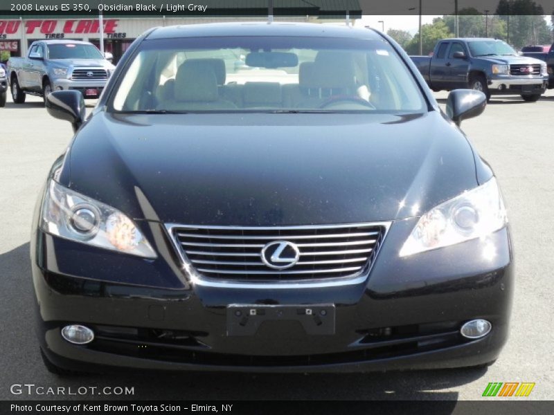 Obsidian Black / Light Gray 2008 Lexus ES 350