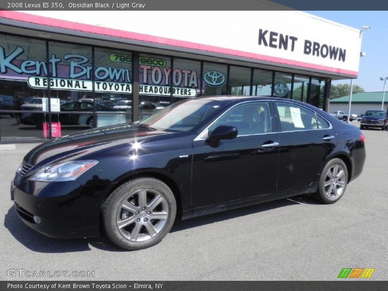 Obsidian Black / Light Gray 2008 Lexus ES 350