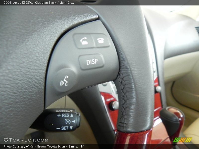 Obsidian Black / Light Gray 2008 Lexus ES 350