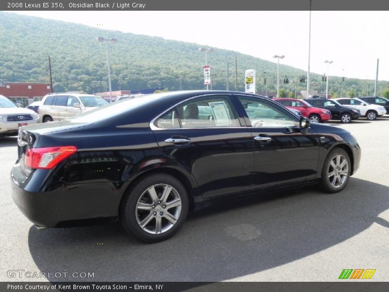 Obsidian Black / Light Gray 2008 Lexus ES 350