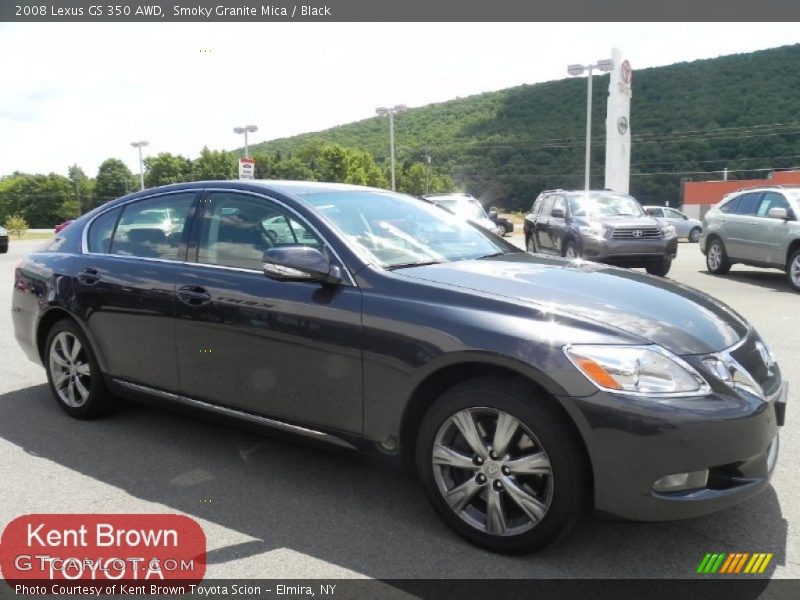Smoky Granite Mica / Black 2008 Lexus GS 350 AWD