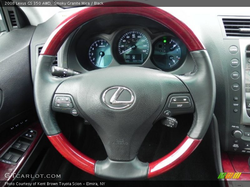 Smoky Granite Mica / Black 2008 Lexus GS 350 AWD