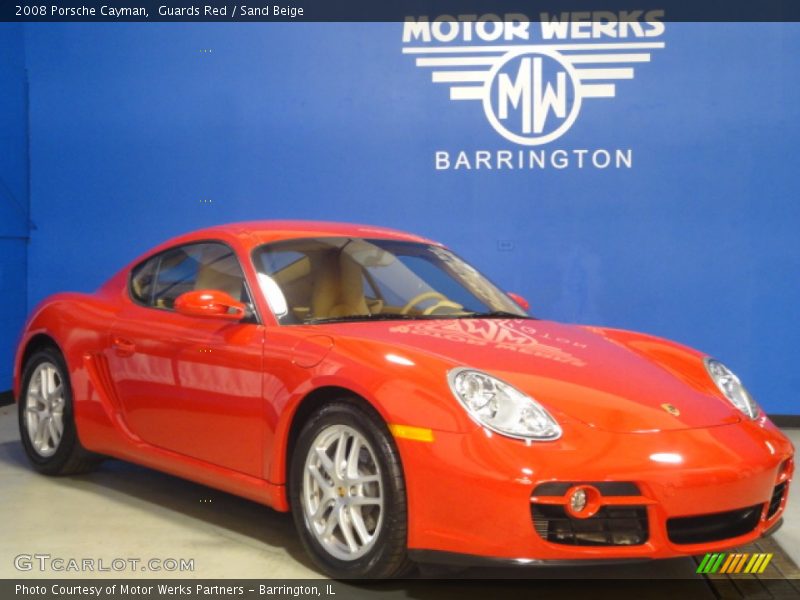 Guards Red / Sand Beige 2008 Porsche Cayman