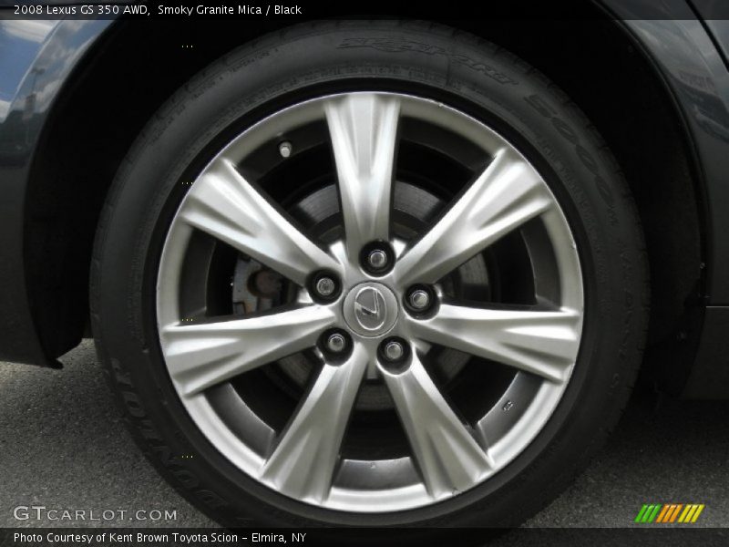 Smoky Granite Mica / Black 2008 Lexus GS 350 AWD