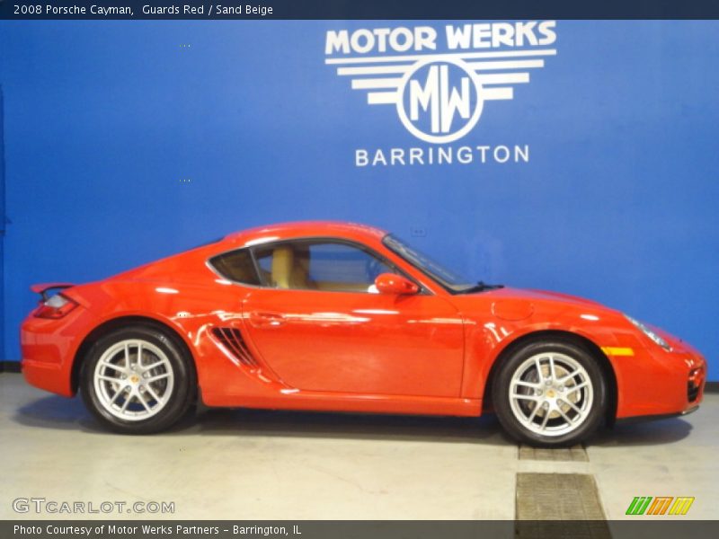 Guards Red / Sand Beige 2008 Porsche Cayman