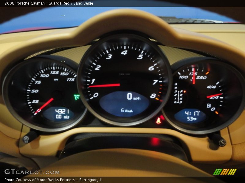 Guards Red / Sand Beige 2008 Porsche Cayman