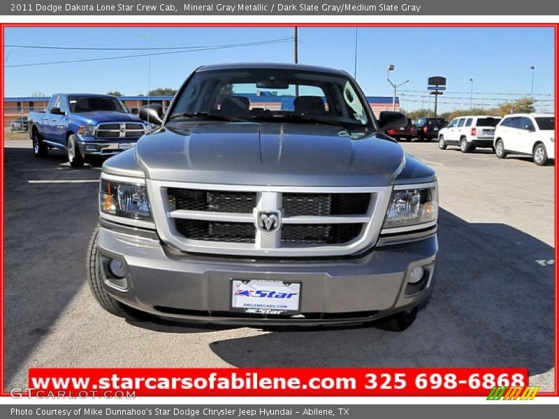 Mineral Gray Metallic / Dark Slate Gray/Medium Slate Gray 2011 Dodge Dakota Lone Star Crew Cab