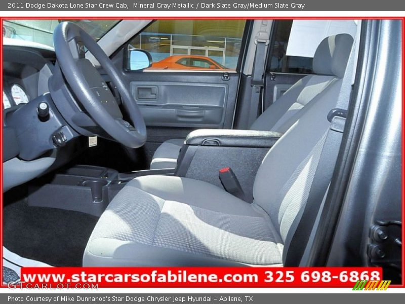Mineral Gray Metallic / Dark Slate Gray/Medium Slate Gray 2011 Dodge Dakota Lone Star Crew Cab