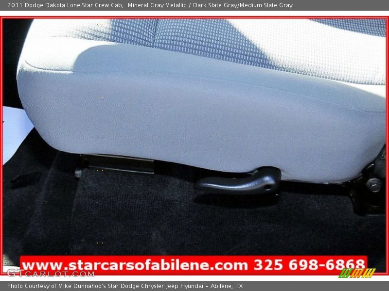 Mineral Gray Metallic / Dark Slate Gray/Medium Slate Gray 2011 Dodge Dakota Lone Star Crew Cab