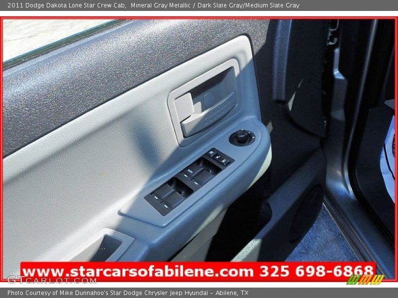 Mineral Gray Metallic / Dark Slate Gray/Medium Slate Gray 2011 Dodge Dakota Lone Star Crew Cab