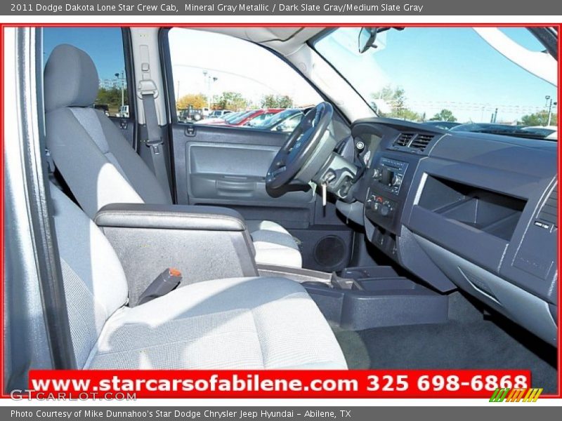 Mineral Gray Metallic / Dark Slate Gray/Medium Slate Gray 2011 Dodge Dakota Lone Star Crew Cab