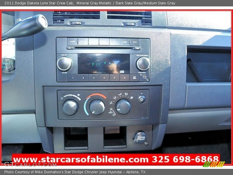 Mineral Gray Metallic / Dark Slate Gray/Medium Slate Gray 2011 Dodge Dakota Lone Star Crew Cab