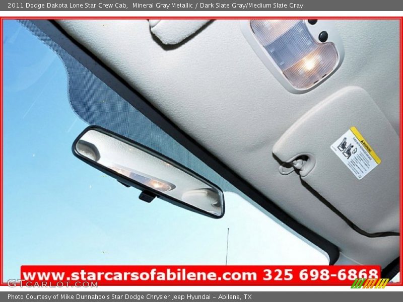 Mineral Gray Metallic / Dark Slate Gray/Medium Slate Gray 2011 Dodge Dakota Lone Star Crew Cab