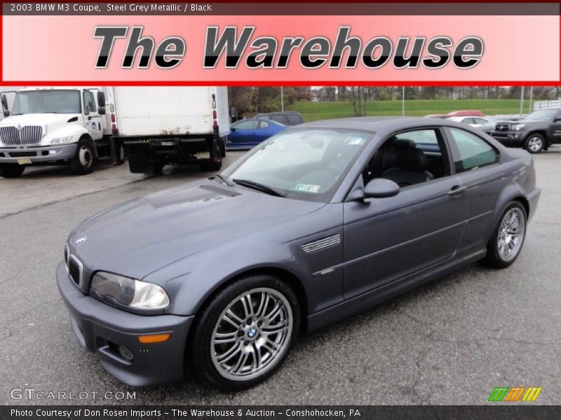 Steel Grey Metallic / Black 2003 BMW M3 Coupe