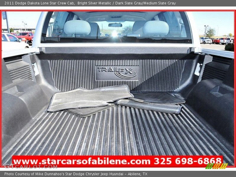 Bright Silver Metallic / Dark Slate Gray/Medium Slate Gray 2011 Dodge Dakota Lone Star Crew Cab
