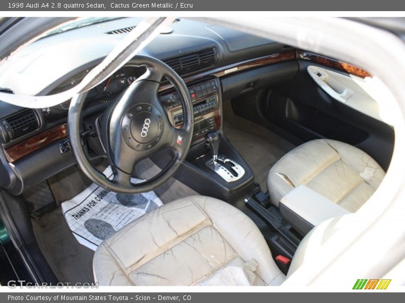 Cactus Green Metallic / Ecru 1998 Audi A4 2.8 quattro Sedan