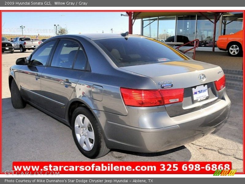 Willow Gray / Gray 2009 Hyundai Sonata GLS