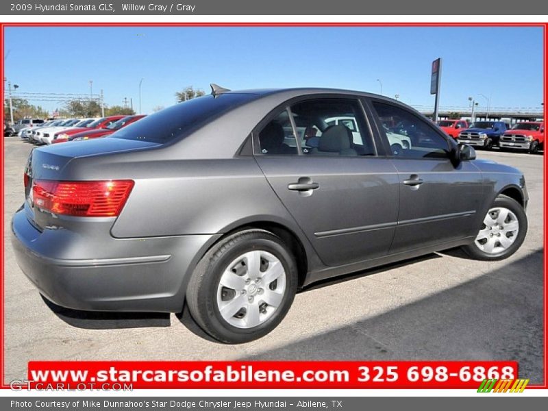 Willow Gray / Gray 2009 Hyundai Sonata GLS