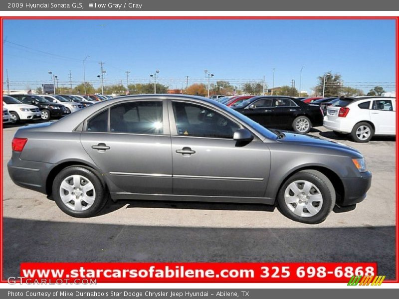 Willow Gray / Gray 2009 Hyundai Sonata GLS