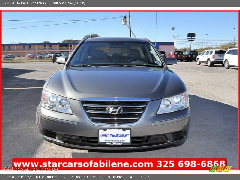 Willow Gray / Gray 2009 Hyundai Sonata GLS