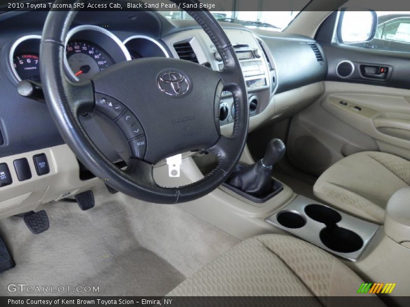 Black Sand Pearl / Sand Beige 2010 Toyota Tacoma SR5 Access Cab