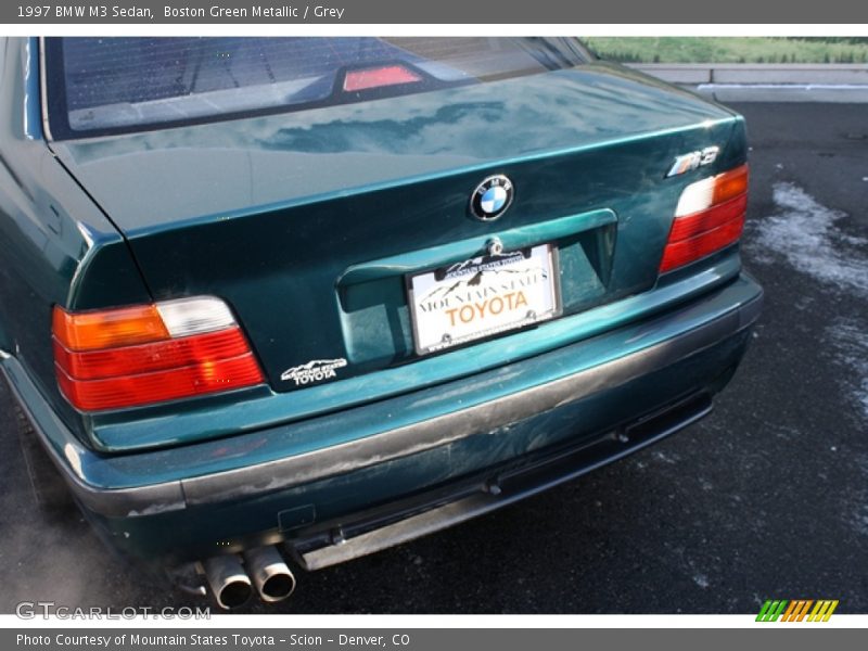 Boston Green Metallic / Grey 1997 BMW M3 Sedan