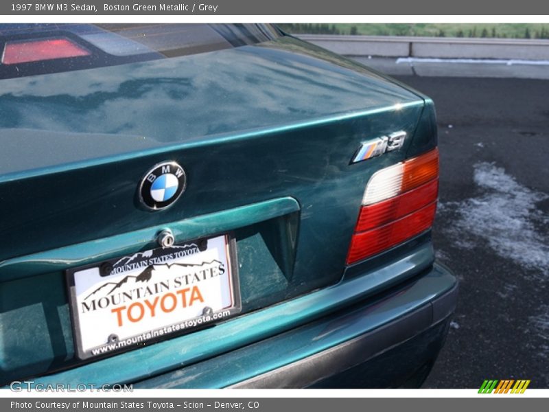 Boston Green Metallic / Grey 1997 BMW M3 Sedan