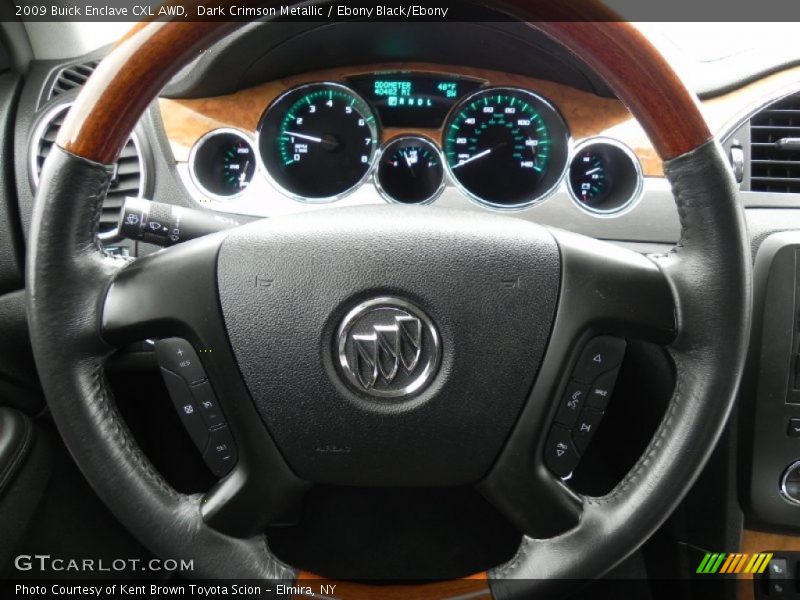 Dark Crimson Metallic / Ebony Black/Ebony 2009 Buick Enclave CXL AWD