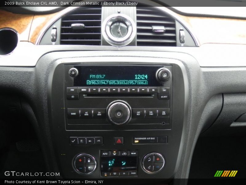 Dark Crimson Metallic / Ebony Black/Ebony 2009 Buick Enclave CXL AWD