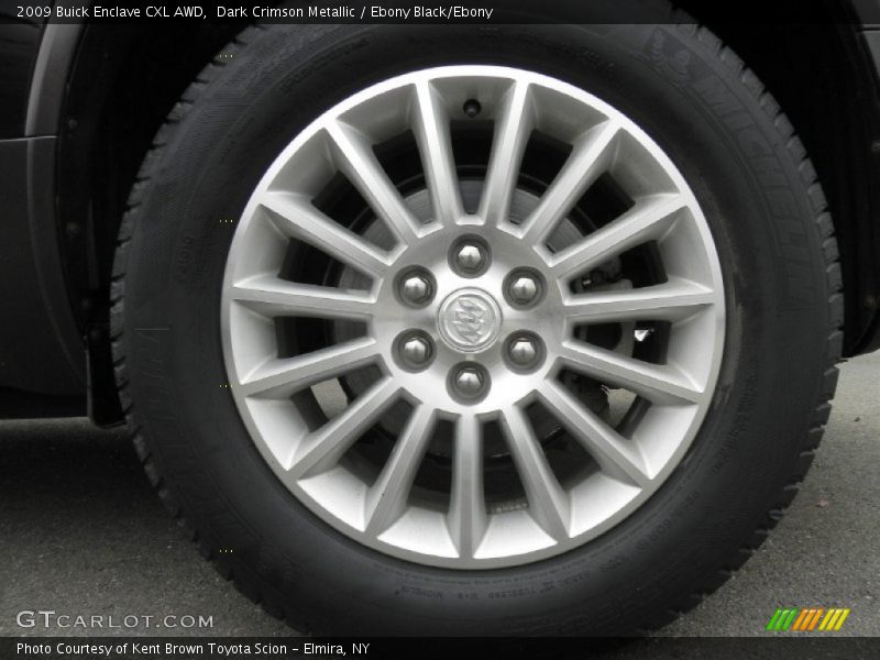 Dark Crimson Metallic / Ebony Black/Ebony 2009 Buick Enclave CXL AWD