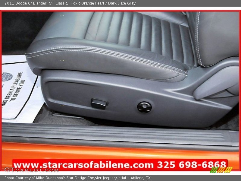 Toxic Orange Pearl / Dark Slate Gray 2011 Dodge Challenger R/T Classic